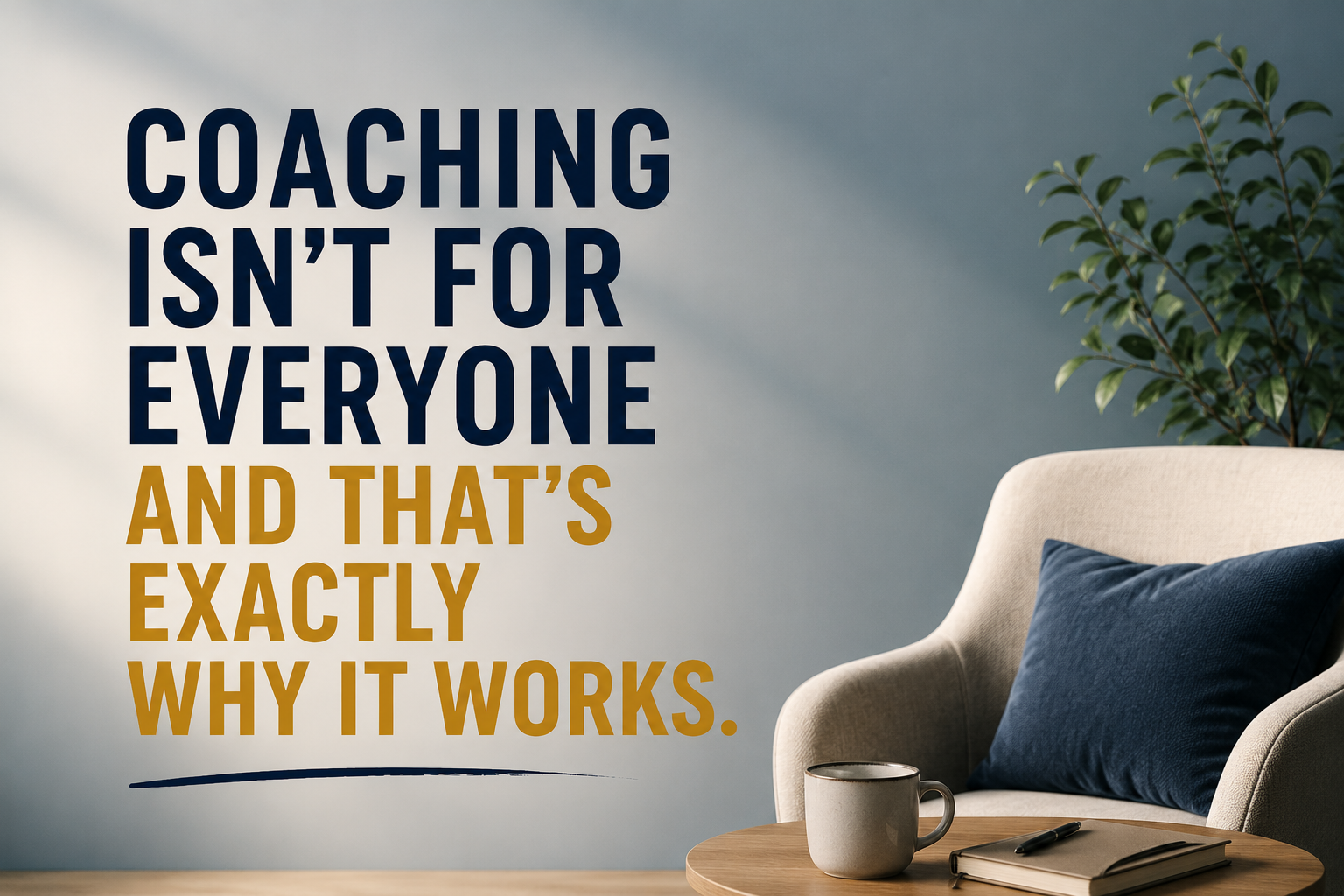 Coaching Isn’t for Everyone and That’s Exactly Why It Works.